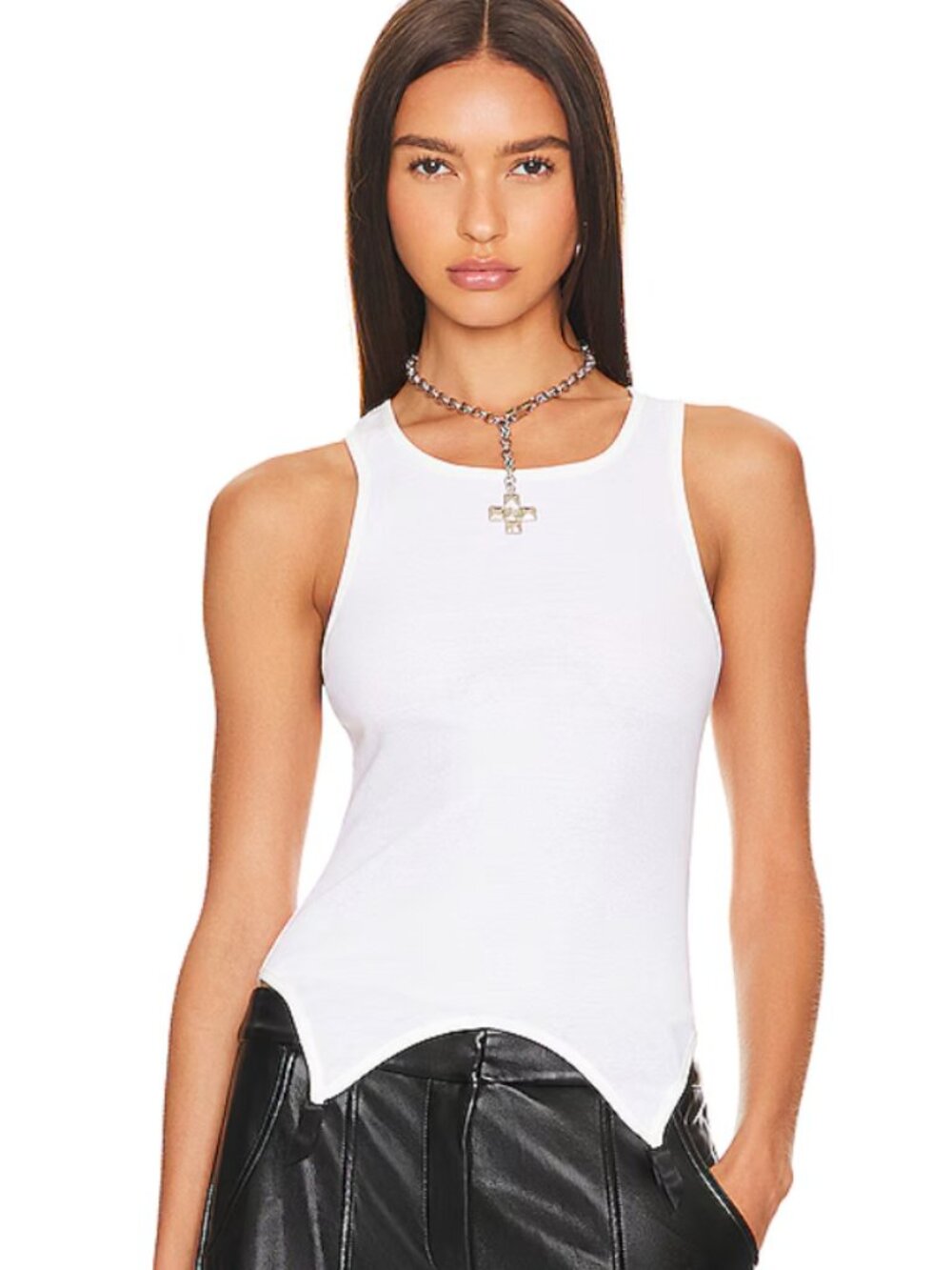 Kiki De Montparnasse ribbed garter tank